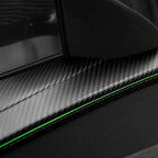 Dry Carbon Fiber Full Upper Oversized Extended Door Panel Overlays for Model Y Juniper