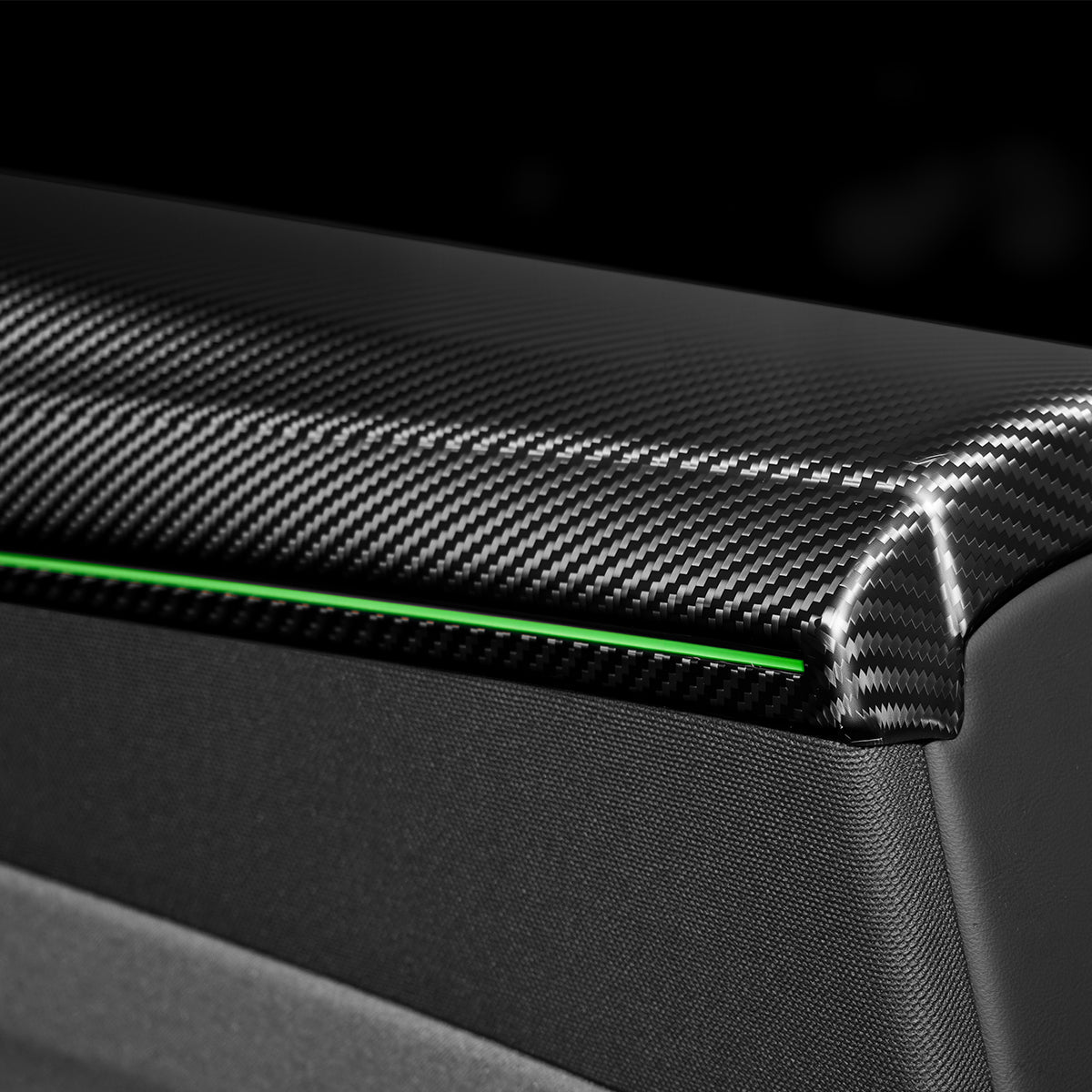 Dry Carbon Fiber Full Upper Oversized Extended Door Panel Overlays for Model Y Juniper