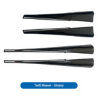 Dry Carbon Fiber Full Upper Oversized Extended Door Panel Overlays for Model Y Juniper