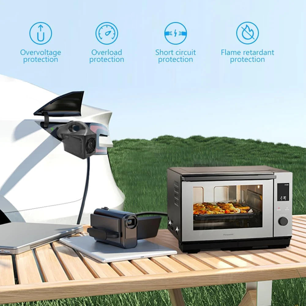 EV Discharger Machine for Model Y/ 3/ X/S, Protable V2L for Oudoor and Camping