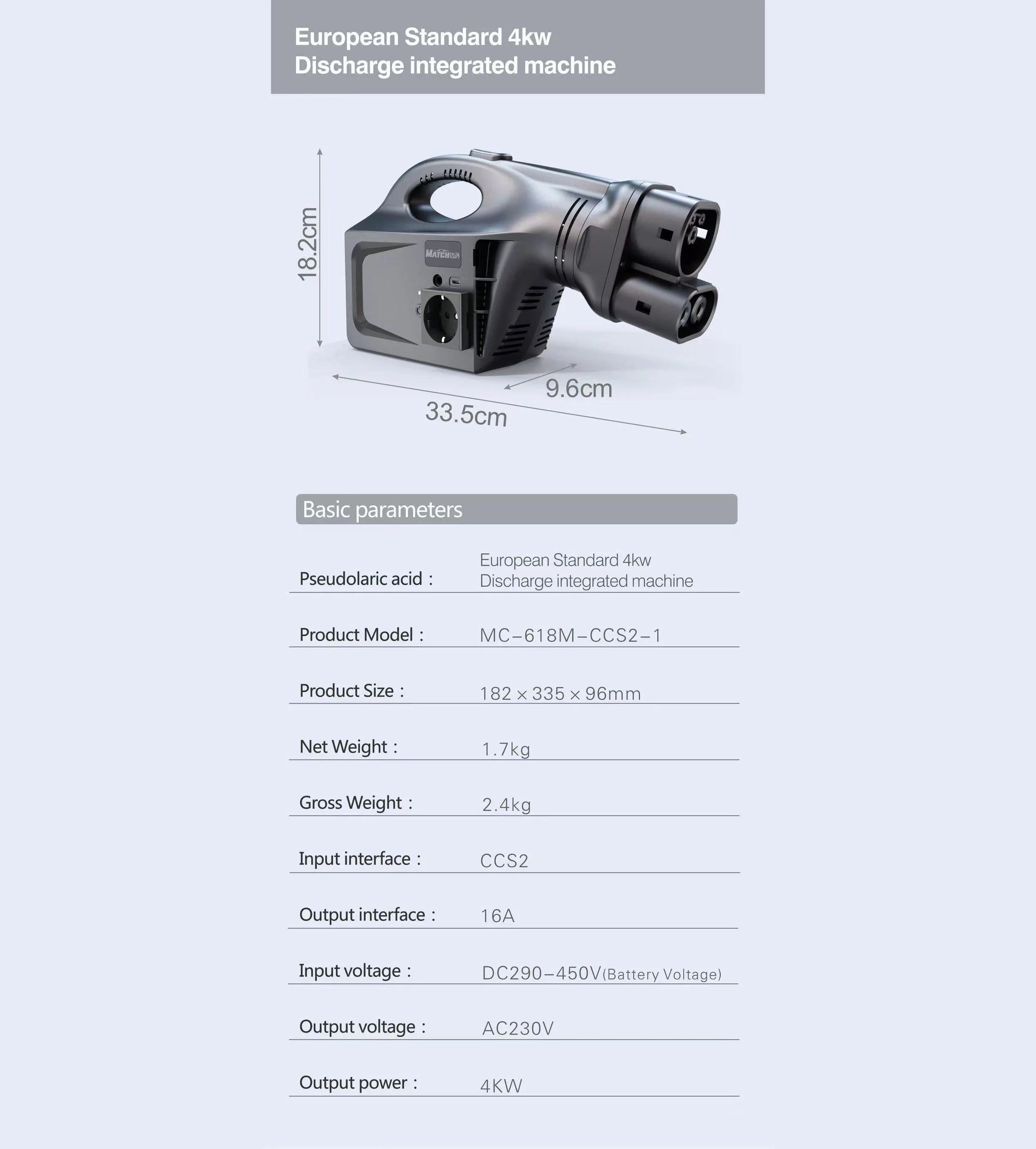 EV Discharger Machine for Model Y/ 3/ X/S, Protable V2L for Oudoor and Camping
