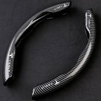 Faux Carbon Fiber Texture Anti-Slip Steering Wheel Cover for Tesla Model 3/Y/X/S