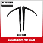 Fog Light Trim for Tesla Model 3/Y - High-Quality ABS with Carbon Fiber Finish