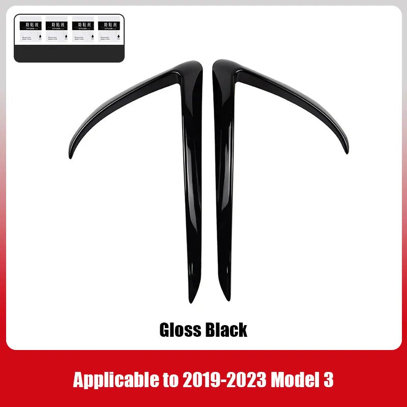 Fog Light Trim for Tesla Model 3/Y - High-Quality ABS with Carbon Fiber Finish