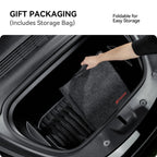 Foldable In-Car Laptop & Dining Table with Carbon Fiber Texture for Tesla Model 3 / Model Y