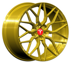 Forged wheels for retrofitting Tesla Model 3/Y/S 【Style 8(Set of 4)】 Brushed Transparent Gold