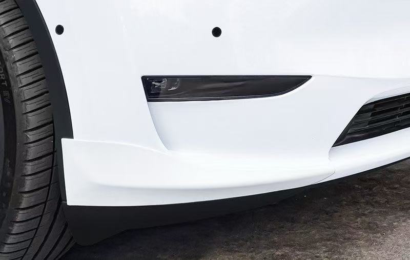 Front Bumper Corner Protection Guards for Tesla Model Y（2020-2024）ABS Model Y 2020-2025.02（White）