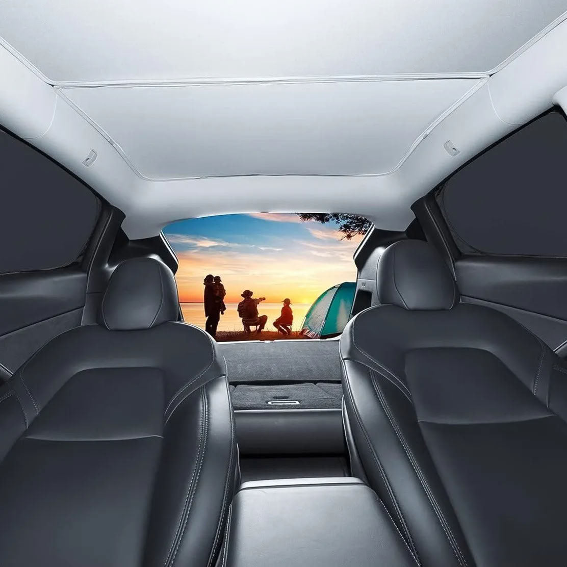 Full Set of 8 Side Window Sunshades for Tesla Model 3/Y