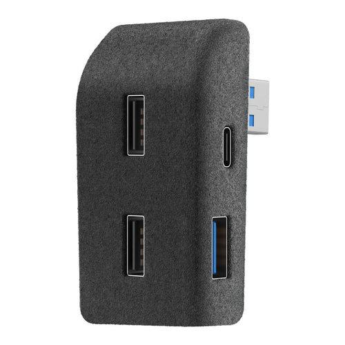 Glovebox USB Hub for Tesla Model Y / Model 3 Highland – Multi-Port ABS Flocking Dock Model Y（2020-2025.02）