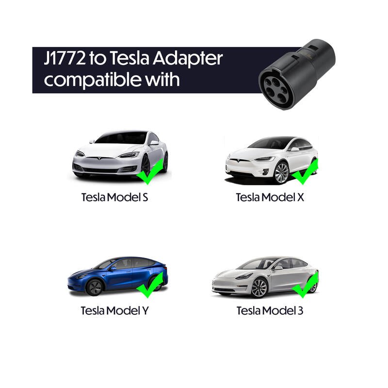 J1772 to Tesla Charger Adapter | 250V | 60A - Teskay