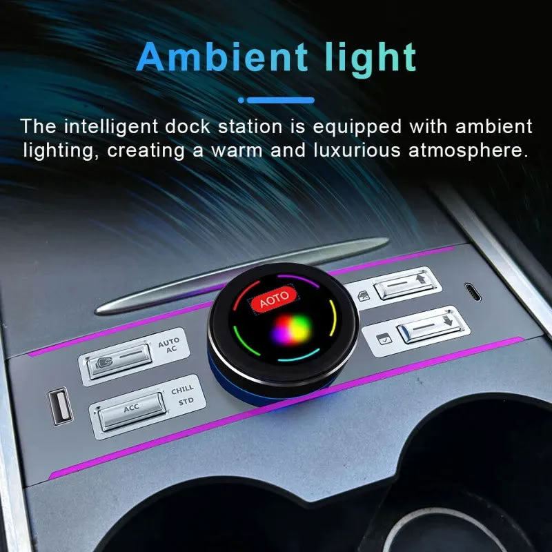 LCD Knob Docking Station for Tesla Model 3（2021-Present）/ Y（2020-Present）
