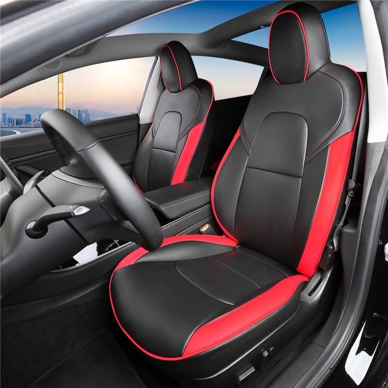 Leather Seat Covers for Model 3 & Model Y - Teskay
