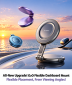 Magnetic Vacuum Car Phone Mount – Strong Suction & 360° Rotation-Teskay