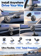 Magnetic Vacuum Car Phone Mount – Strong Suction & 360° Rotation-Teskay