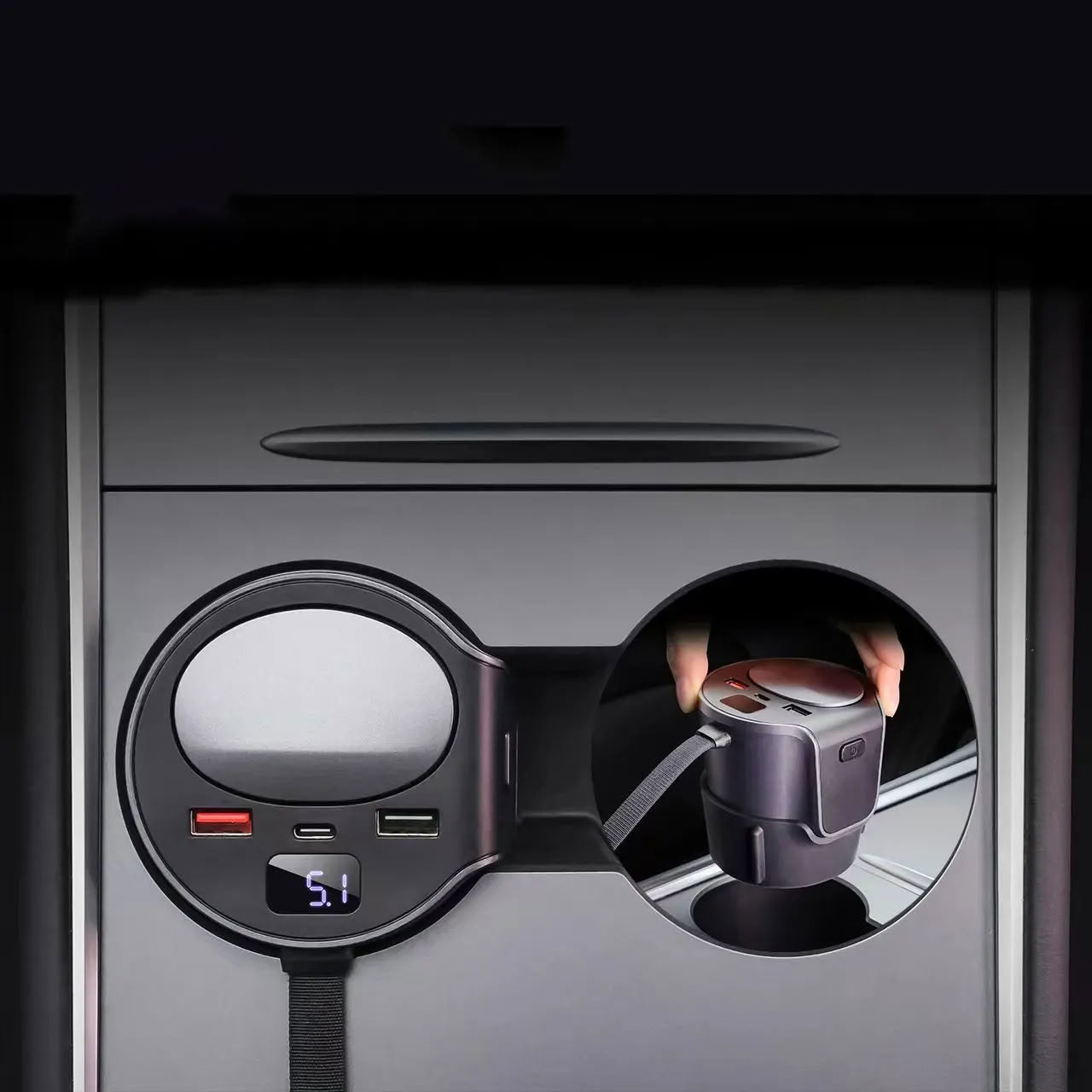 Model 3/Y（2022-2023） 65W Fast Charging HUB Docking Station
