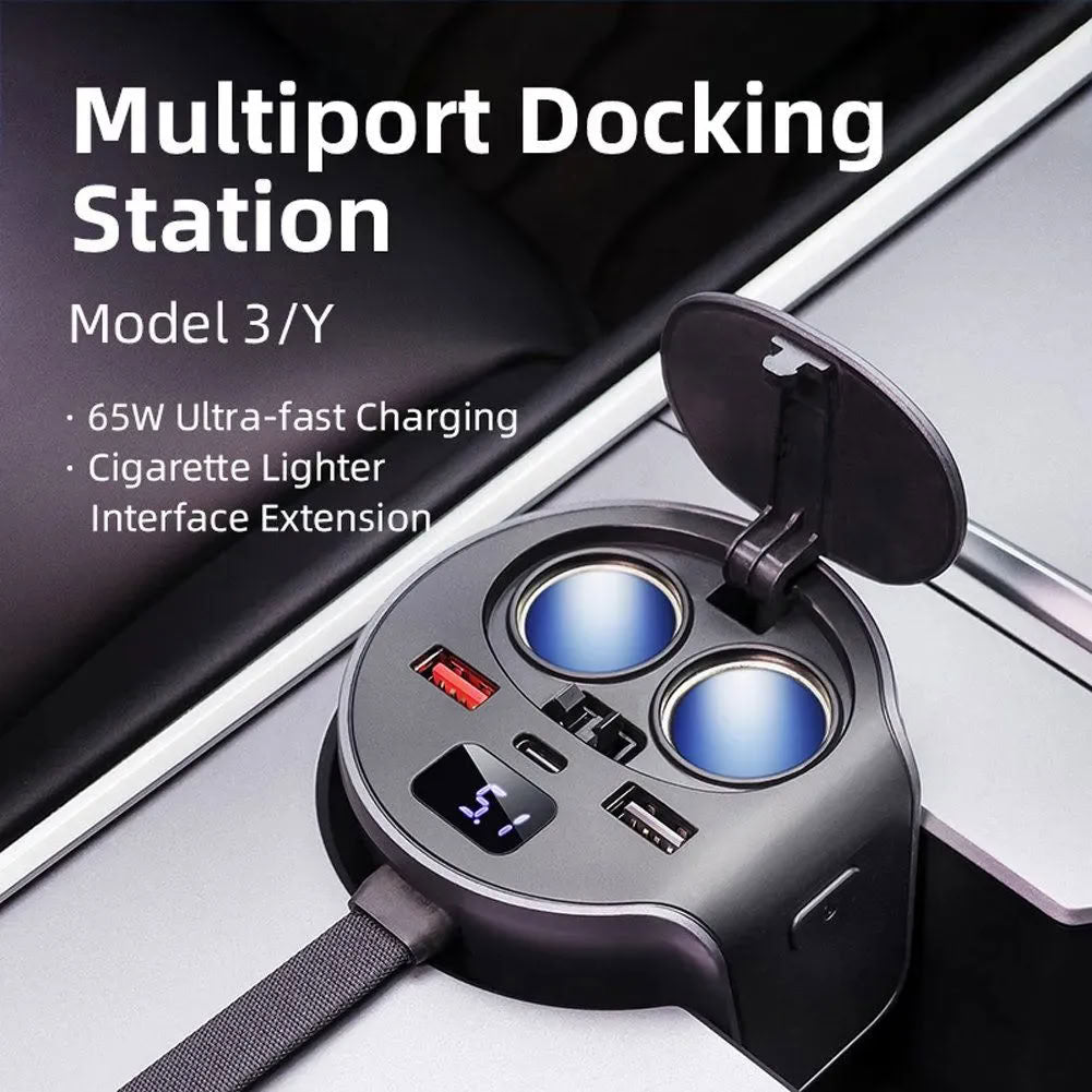 Model 3/Y（2022-2023） 65W Fast Charging HUB Docking Station
