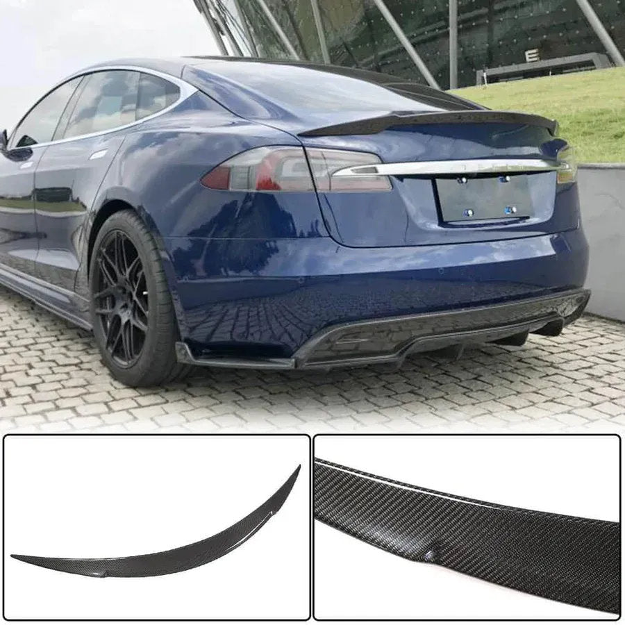 Model S (2014-2019) Type R Spoiler - Genuine Molded Carbon Fiber