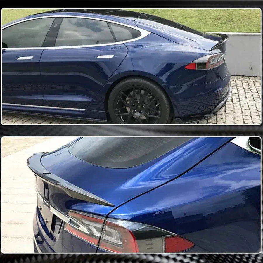 Model S (2014-2019) Type R Spoiler - Genuine Molded Carbon Fiber