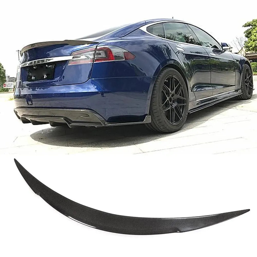 Model S (2014-2019) Type R Spoiler - Genuine Molded Carbon Fiber