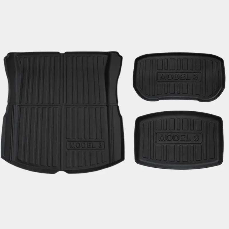 Model 3 highland（2024+）Frunk and Trunk All-Weather Cargo Floor Mat (3PCS)