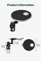 Multifunctional floating table with rotating cup holder for car