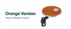 Multifunctional floating table with rotating cup holder for car Orange version Without phone stand