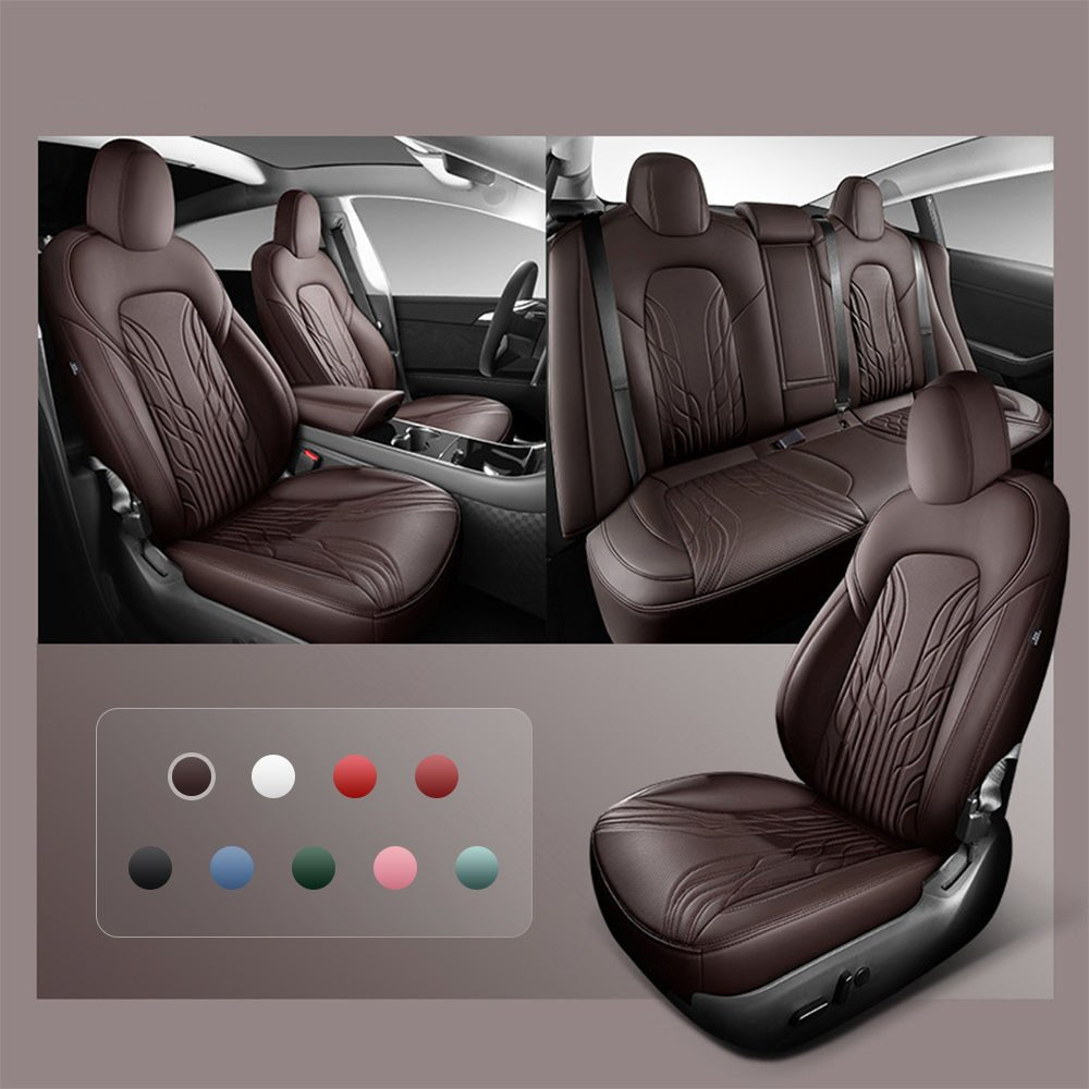 Nappa Leather Seat Covers for Model 3 Highland & Model Y Juniper - Teskay