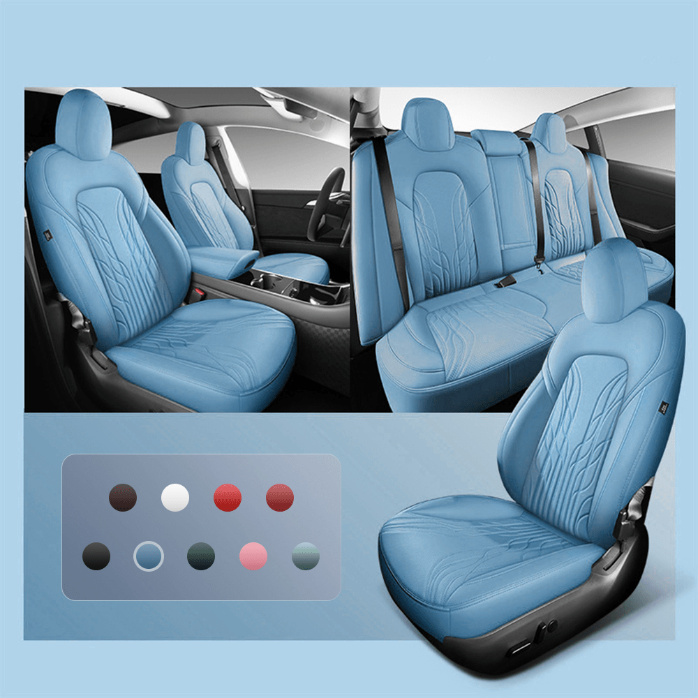 Nappa Leather Seat Covers for Model 3 Highland & Model Y Juniper - Teskay