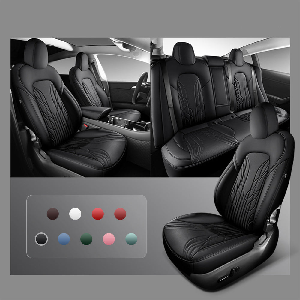 Nappa Leather Seat Covers for Model 3 Highland & Model Y Juniper - Teskay