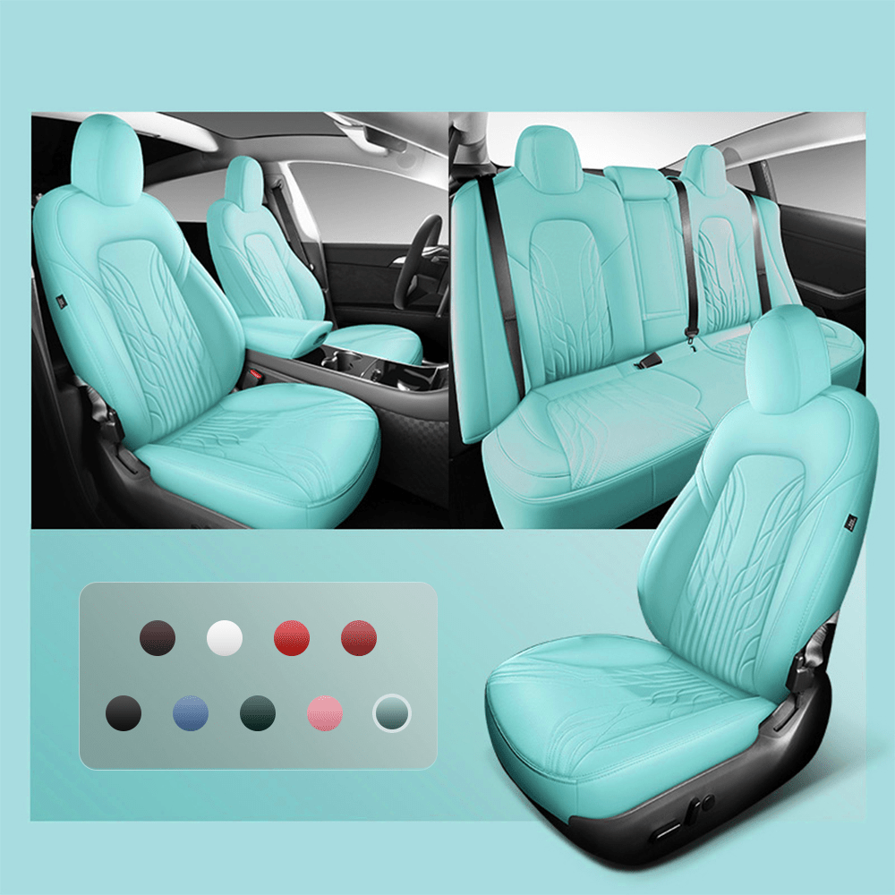 Nappa Leather Seat Covers for Model 3 Highland & Model Y Juniper - Teskay