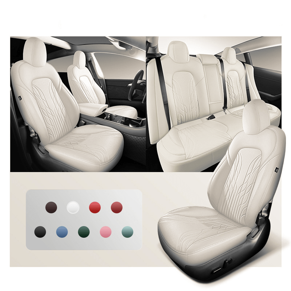 Nappa Leather Seat Covers for Model 3 Highland & Model Y Juniper - Teskay