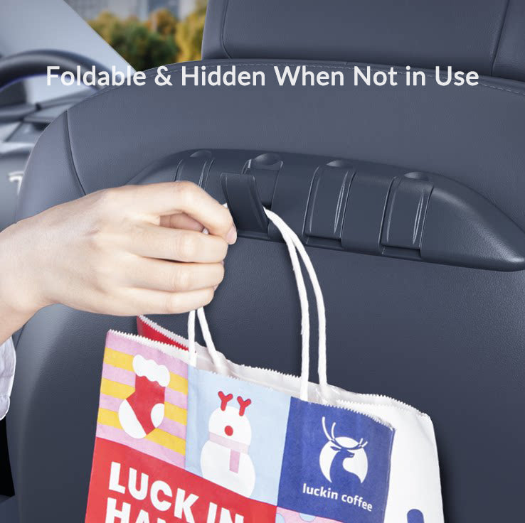 Hidden Front Seat Back Hook for Tesla Model 3 / Model Y (All Years & Models)