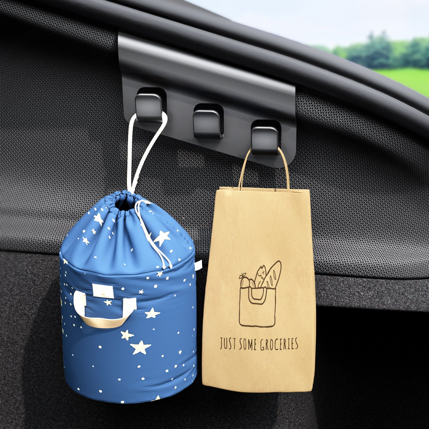 Side Trunk Organizer Cargo Hook for Tesla Model Y