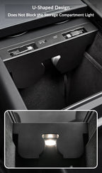 USB Hub with Built-in Apple Watch Wireless Charger for Tesla Model 3 Highland & Model Y Juniper