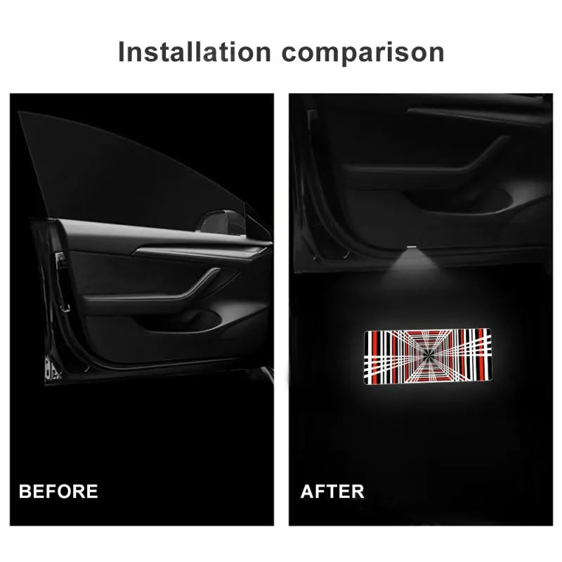 Plaid Projector Lights Tesla Model S/3/X/Y Door