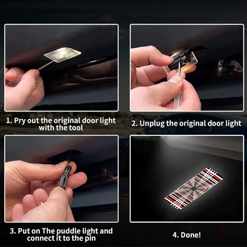 Plaid Projector Lights Tesla Model S/3/X/Y Door