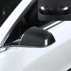Real Carbon Fiber Rearview Mirror Covers for Tesla Model 3 (Set of 2) – Non-Replacement Style