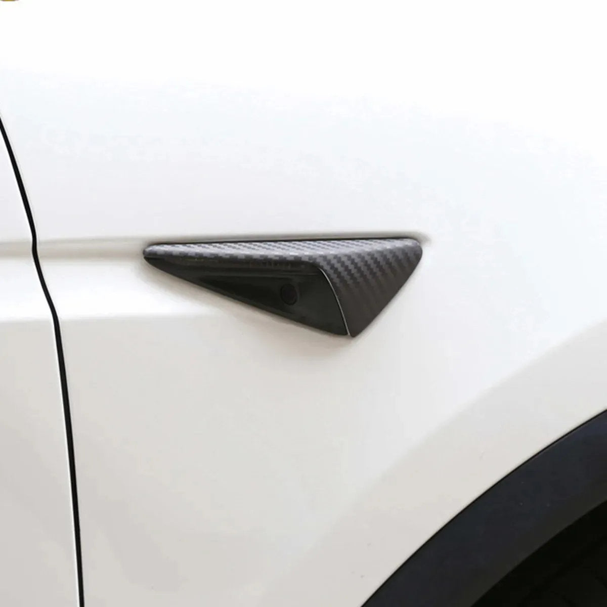 Real Carbon Fiber Side Camera Cover for Tesla Model 3 Highland