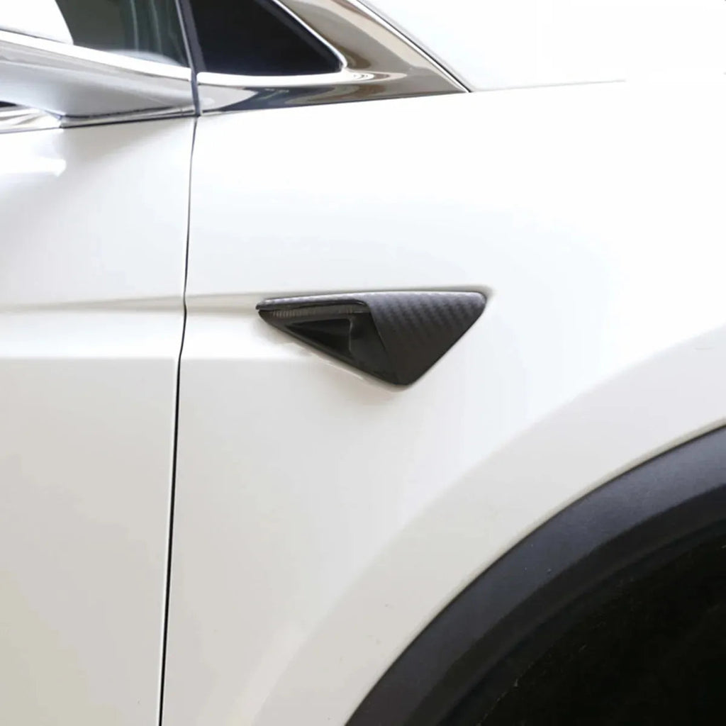 Real Carbon Fiber Side Camera Cover for Tesla Model 3 Highland