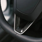 Real Carbon Fiber Steering Wheel Cover for Model 3 Highland/Model Y Juniper