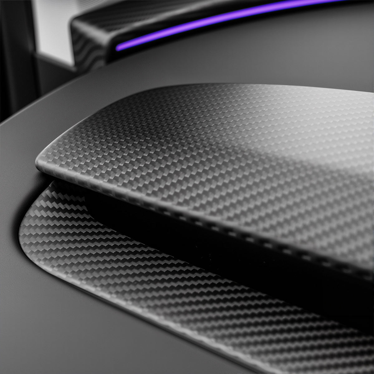 Real Dry Carbon Fiber Dashboard Cover for Model 3 Highland / Model Y Juniper - Teskay