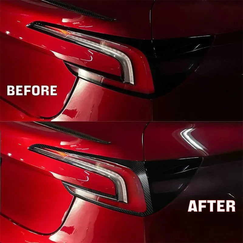 Real carbon fiber tail light frame for the Tesla Model 3 Highland (2 pcs)