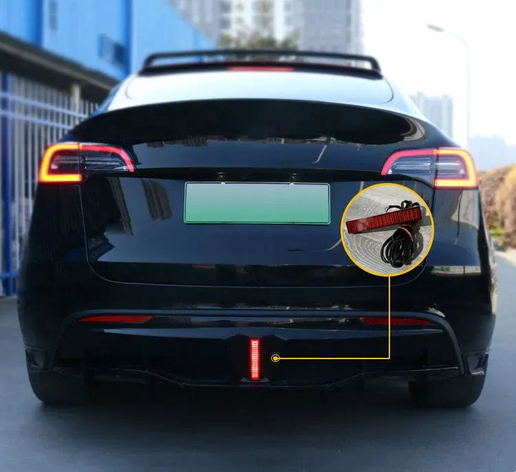 Rear Diffuser for Tesla Model Y with LED Lights