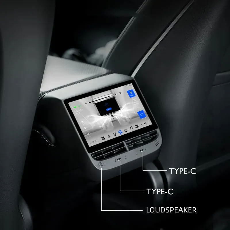 Rear Entertainment and Climate Control Touch Screen Display for Tesla Model 3/Y