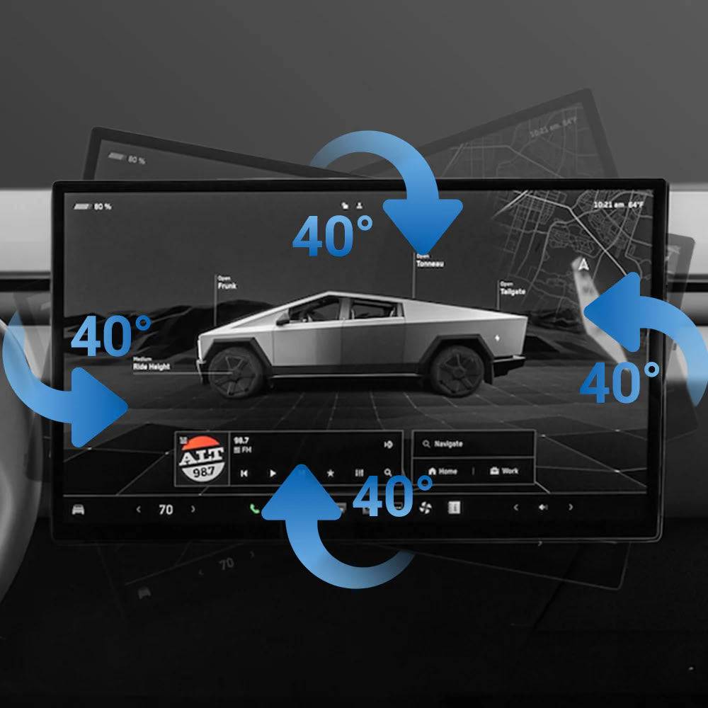 Rotatable Center Console Screen Mount for Tesla Cybertruck - Teskay