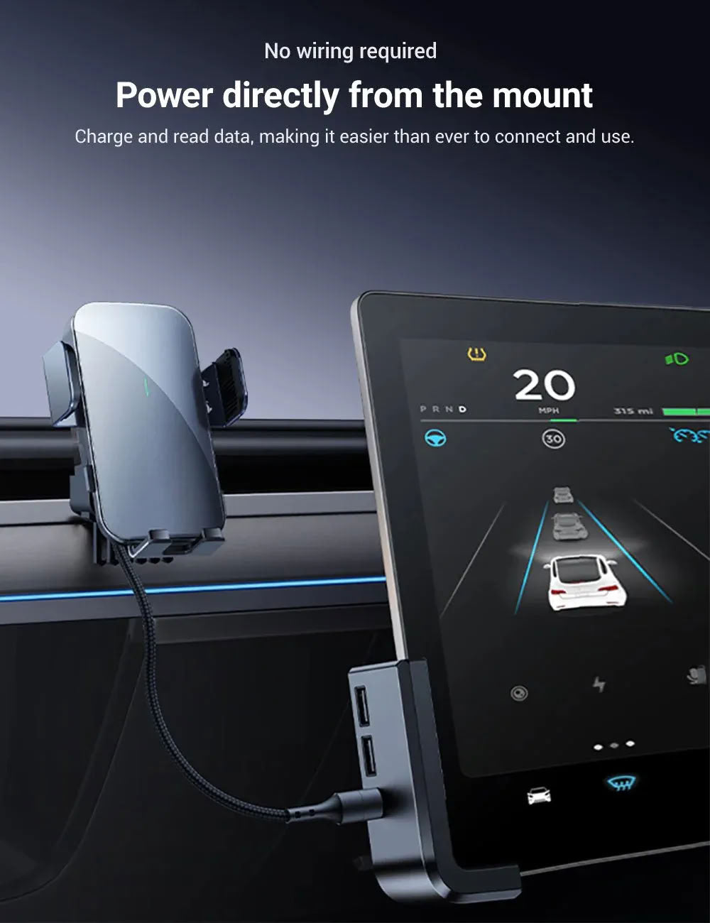 Screen Docking Station for Tesla Model 3/Y（2020-2024）