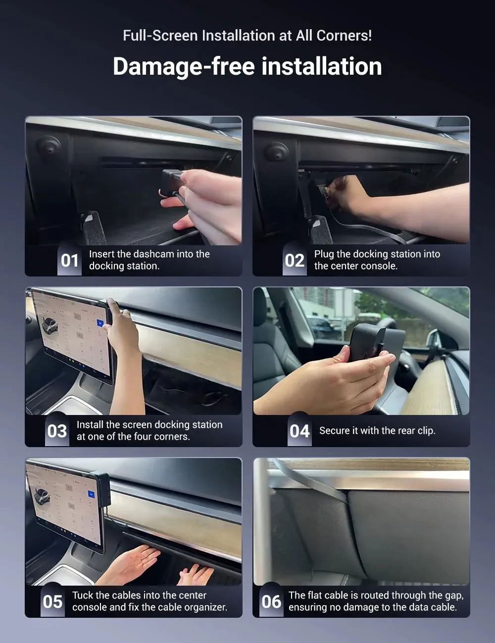 Screen Docking Station for Tesla Model 3/Y（2020-2024）