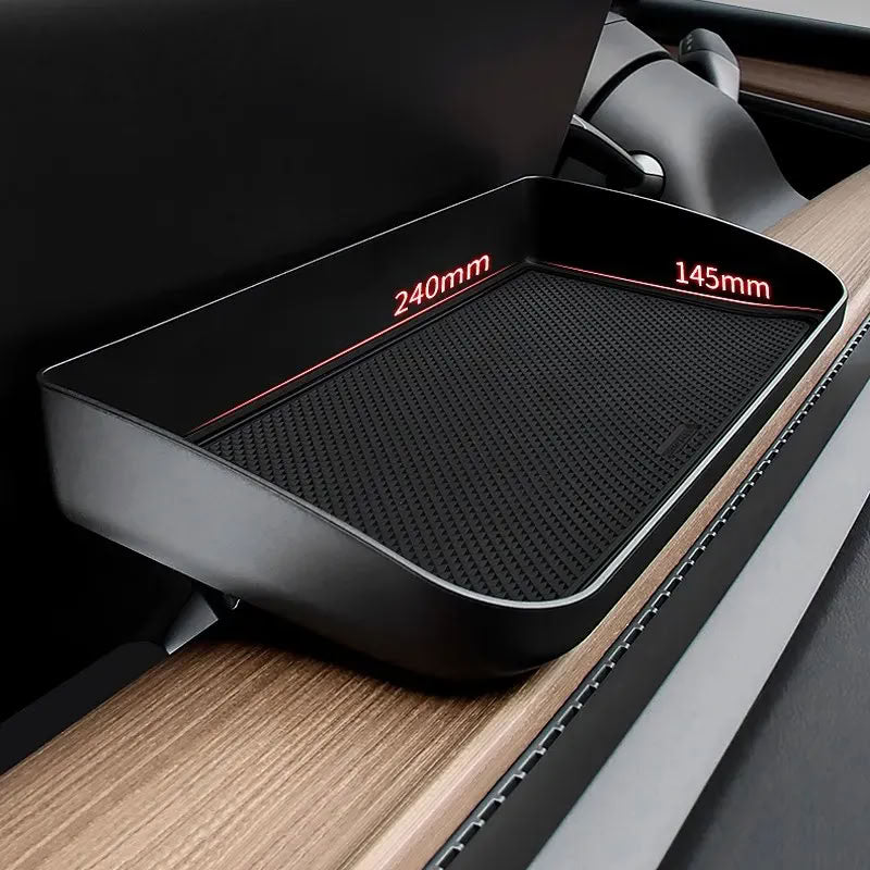 Tesla Model Y Rear Storage Tesla Model 3/Y Screen Storage Tray – Hidden Storage & Tissue Box – Teskay