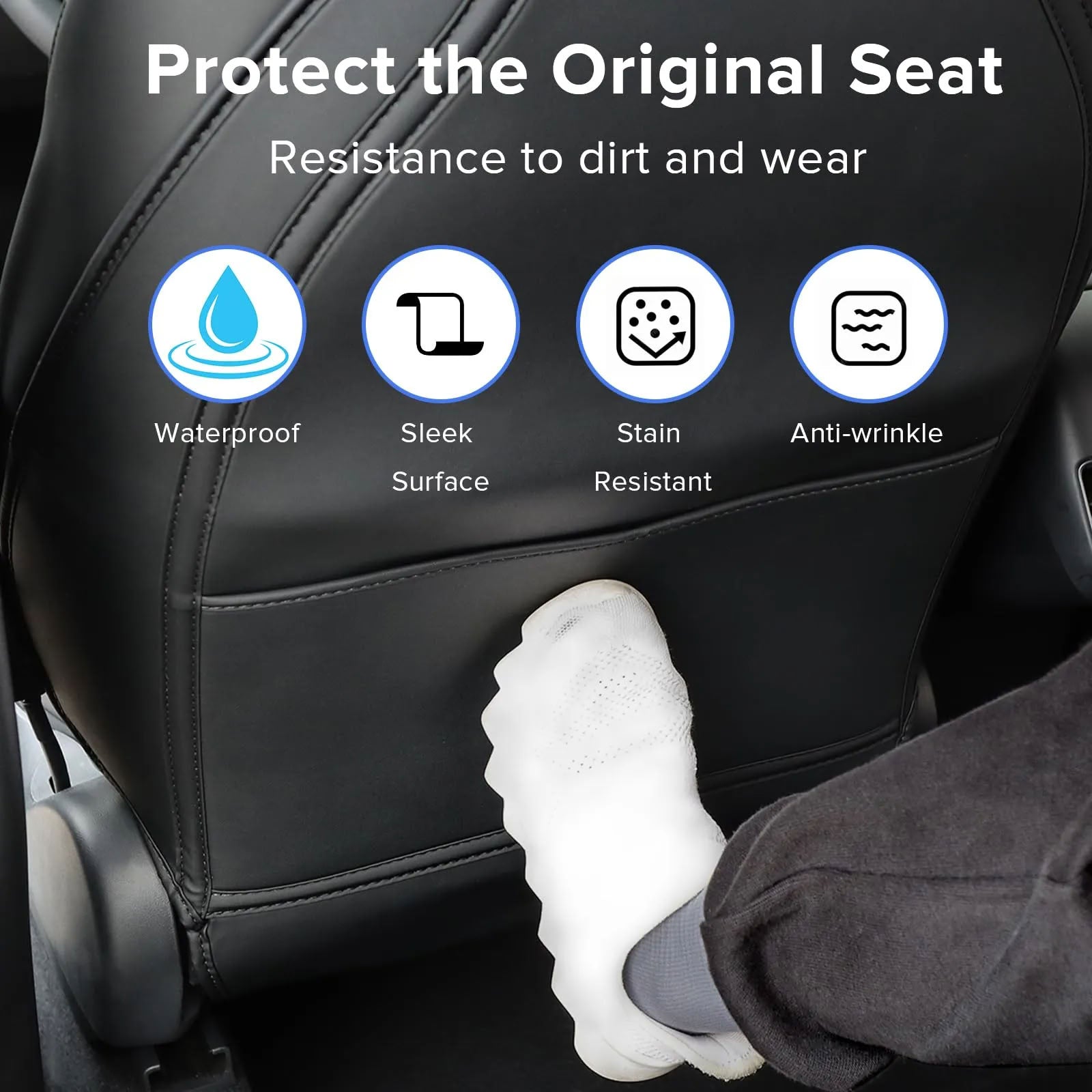 2 Pcs Seat Protectors for Tesla Model 3 (2017-2023) / Y (2020-2024)