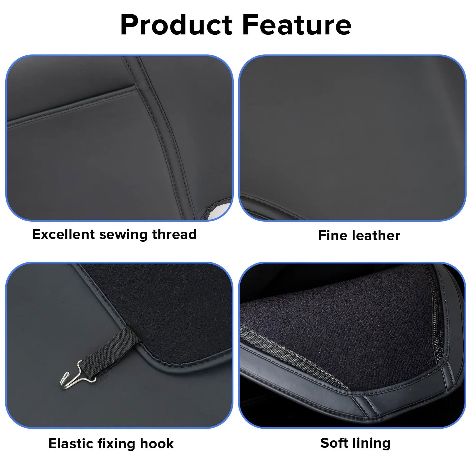 2 Pcs Seat Protectors for Tesla Model 3 (2017-2023) / Y (2020-2024)